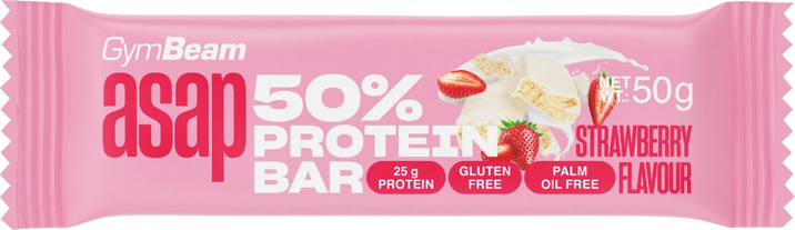 GymBeam ASAP 50% Protein Bar - jahoda 50 g