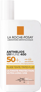 La Roche-Posay Anthelios UVMune 400 tónovaný fluid SPF 50+ s ultimátním UV filtrem chránícím před dlouhovlnným UVA zářením 50 ml