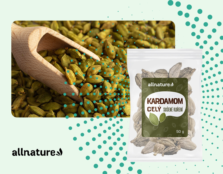 Allnature Kardamom celý 50 g
