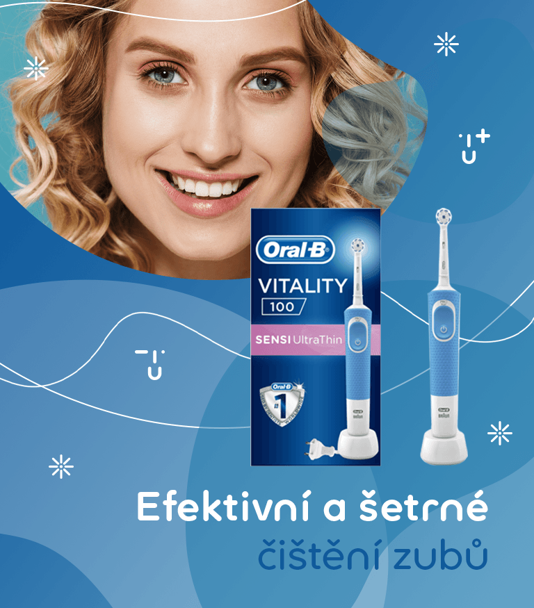 Oral-B Vitality 100 Sensitive Elektrický zubní kartáček modrý