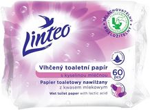 Linteo Vlhčený toaletní papír s kyselinou mléčnou 60 ks