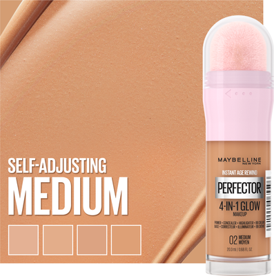 Maybelline New York Instant Perfector 4-in-1 Glow 02 Medium rozjasňující make-up 20 ml