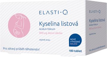 Elasti-Q Kyselina listová 800, 180 tablet