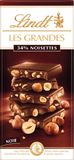 Lindt Lindt Les Grandes hořká čokoláda s celými lískovými jádry 150 g