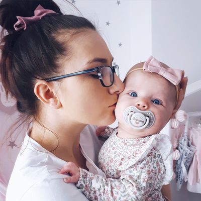 LOVI Dudlík silikonový dynamický I Love 0-3m 2 ks
