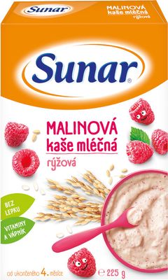 malinová kaše mléčná rýžová 225 g