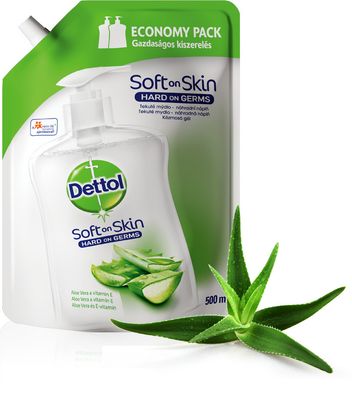 tekuté mýdlo náhradní náplň s Aloe a vitamínem E 500 ml