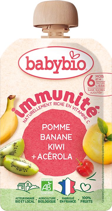 Babybio Kapsička immunité jablko, banán, kiwi a acerola 100 g