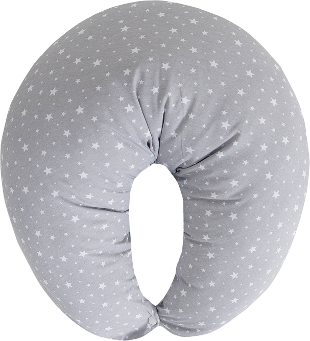 Ceba Baby Polštář na kojení Huggy Basic Grey Stars