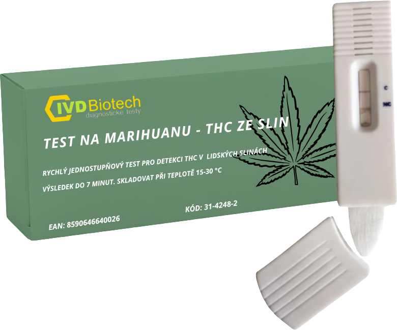 BMSS Drogový test na marihuanu THC ze slin (kazeta)