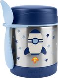 Skip Hop Spark Style Termoska na jídlo se lžičkou/vidličkou Raketa, 3r+ 325 ml