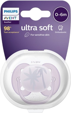 Philips Avent Philips AVENT Šidítko Ultrasoft Premium 0-6m fialová