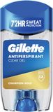Gillette Antiperspirant Čirý Gel Tuhý pro Muže, Champion Gold 70 ml