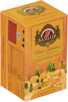 Basilur Christmas Fruit Frosty Cranberry 20 x 1.8 g
