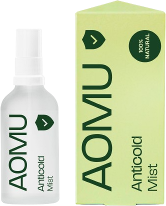 AOMU Anticold Mist - přírodní sprej na polštář usnadňující dýchání 10 ml