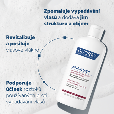 Ducray Anaphase+ Šampon-vypadávání vlasů 400 ml