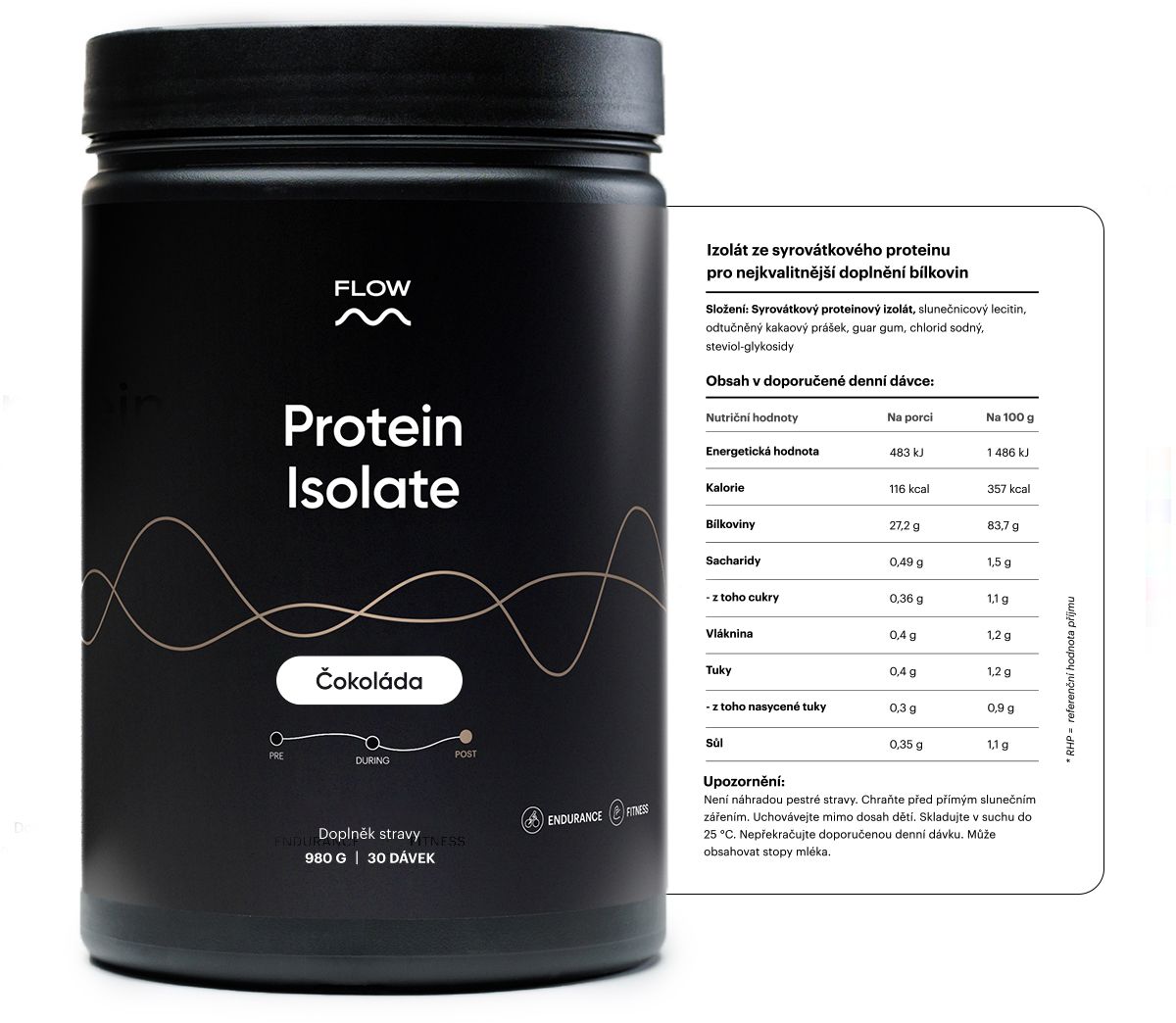Flow Protein Isolate - Čokoláda 980 g