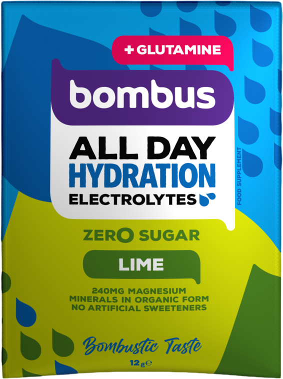 Bombus All day hydration drink glutamin Lime 12 g