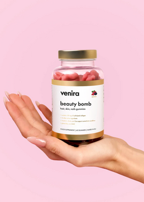 Venira Beauty bomb hair nail skin gummies lesní plody 60 ks