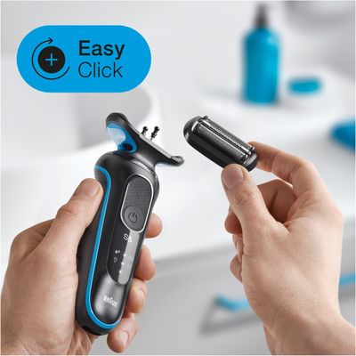 Braun Holicí strojek Series 7 71-S1000s Wet&Dry s cestovním pouzdrem stříbrný