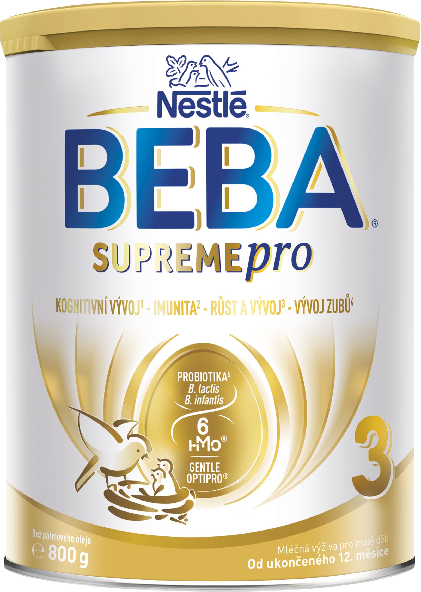 Nestlé Beba SUPREMEpro 3 kojenecké mléko od ukončeného 12. měsíce 6HMO 800 g