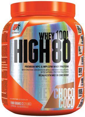 Extrifit High Whey 80 čokoláda kokos 1000 g