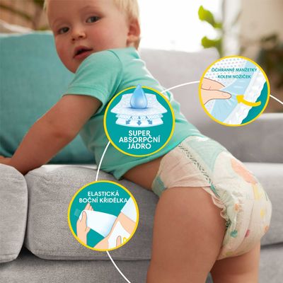 Pampers Active Baby plenky vel. 4, 9-14 kg, 76 ks