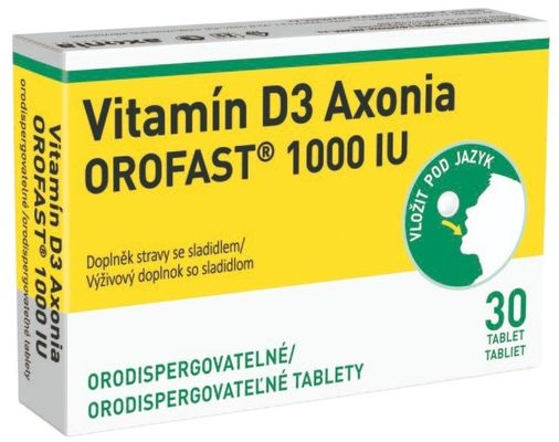 Orofast Vitamin D3 AXONIA 1000 IU 30 tablet
