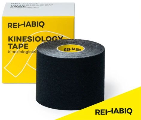Rehabiq Kinesiology Tape, tejpovací páska černá 5 m