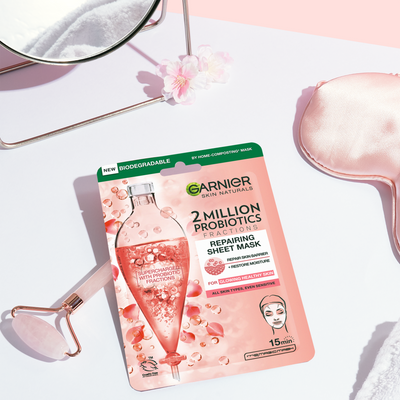 Garnier Skin Naturals regenerační textilní maska s probiotickými frakcemi 22 g