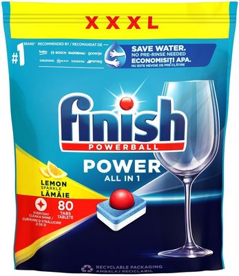 Finish All-in-1 Lemon Tablety do myčky 80 ks