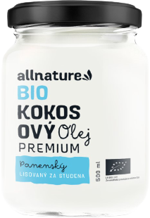 Allnature Kokosový olej panenský BIO 500 ml