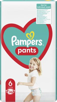 Pampers Active Baby Pants Kalhotkové plenky vel. 6, 14-19 kg, 132 ks