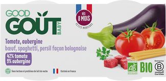Good Goût BIO Špagety s lilkem a hovězím masem 2 x 190 g
