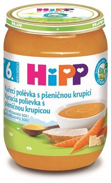 HiPP BIO Kuřecí polévka s pšeničnou krupicí 190 g