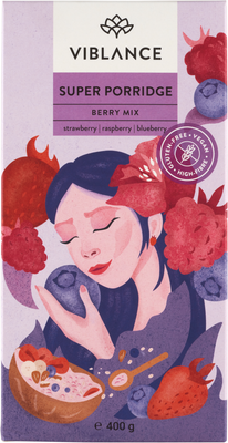 Viblance Ovesná super kaše - Berry Mix 400 g