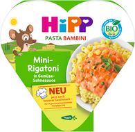 HiPP BIO Mini-Rigatoni se zeleninou ve smetanové omáčce 250 g