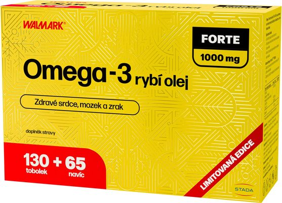 Walmark Omega 3 Forte 195 měkkých tobolek