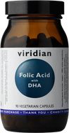 Viridian Folic Acid with DHA 90 kapslí