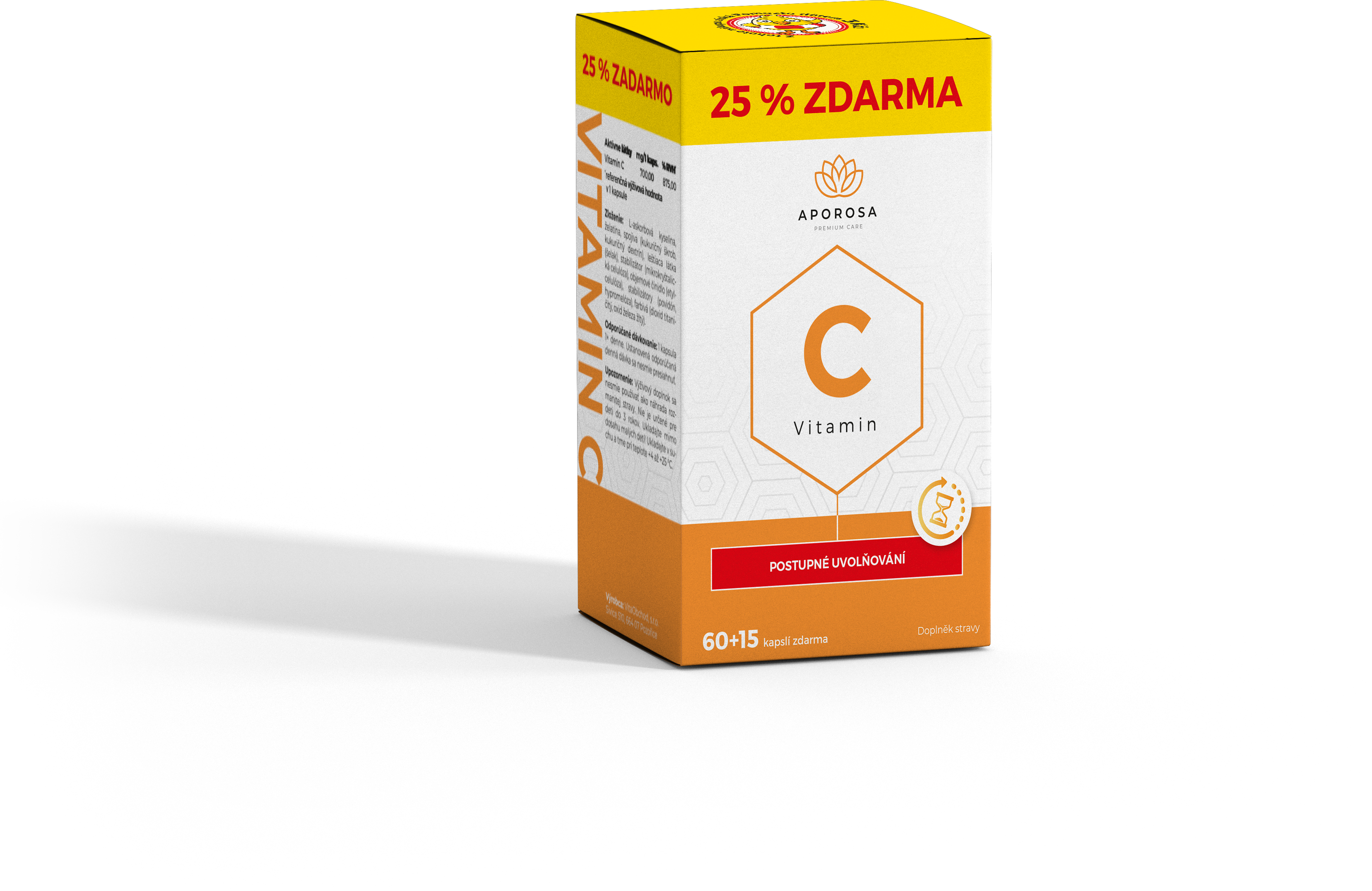 Aporosa Prémium C-vitamin 700mg kapszula 75 db