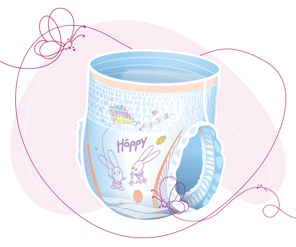 Vlastnosti Bella Happy Pants v kostce