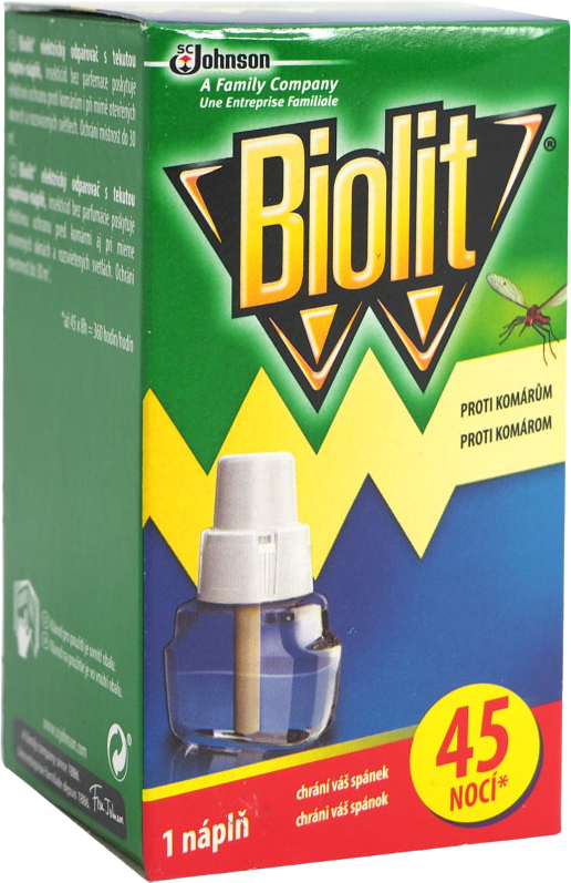 Biolit Náhradní náplň do elektrického odpařovače proti komárům, 45 nocí, 27 ml