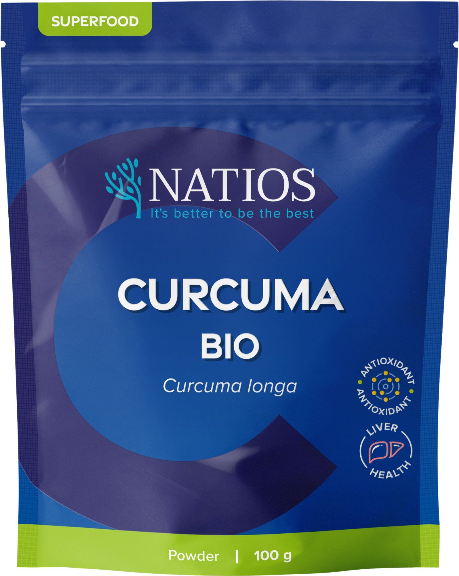 Natios Kurkuma BIO prášek 100 g