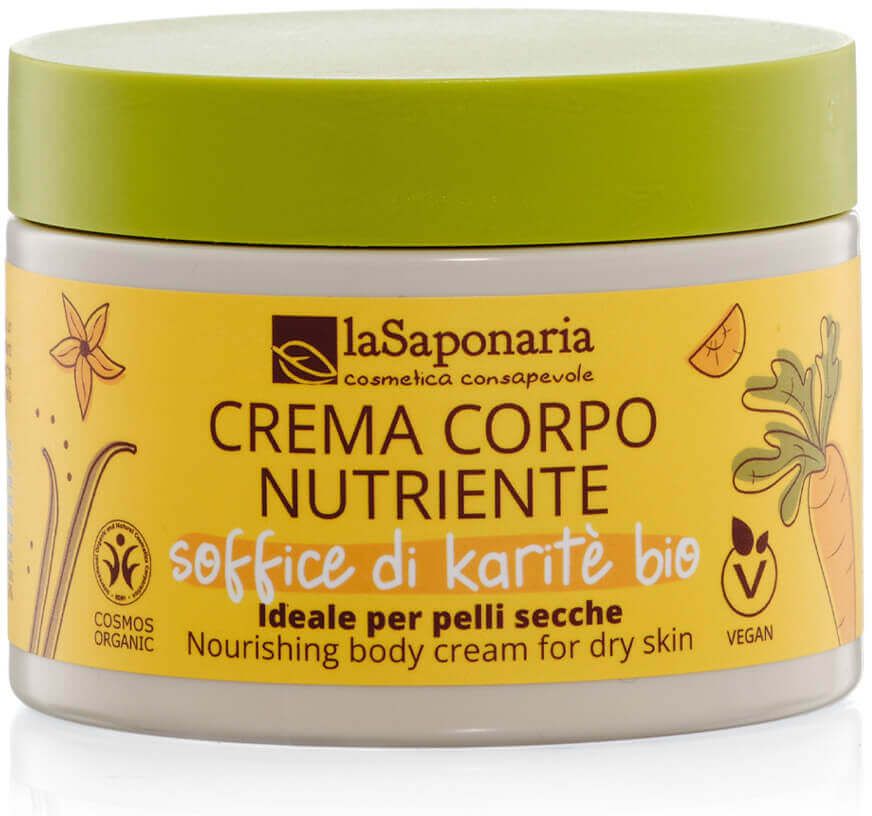 laSaponaria Výživný tělový krém s BIO bambuckým máslem 200 ml