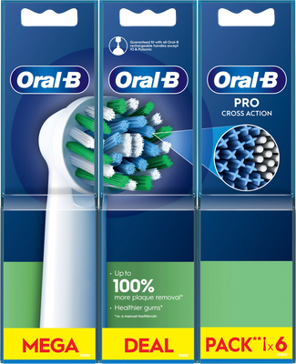 Oral-B Pro Cross Action Kartáčkové hlavy 6 ks