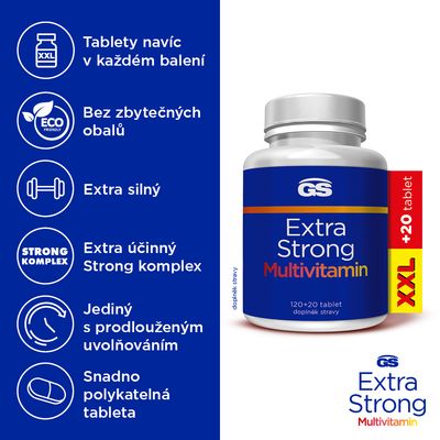 GS EXTRA STRONG Multivitamin, XXL 140 tablet