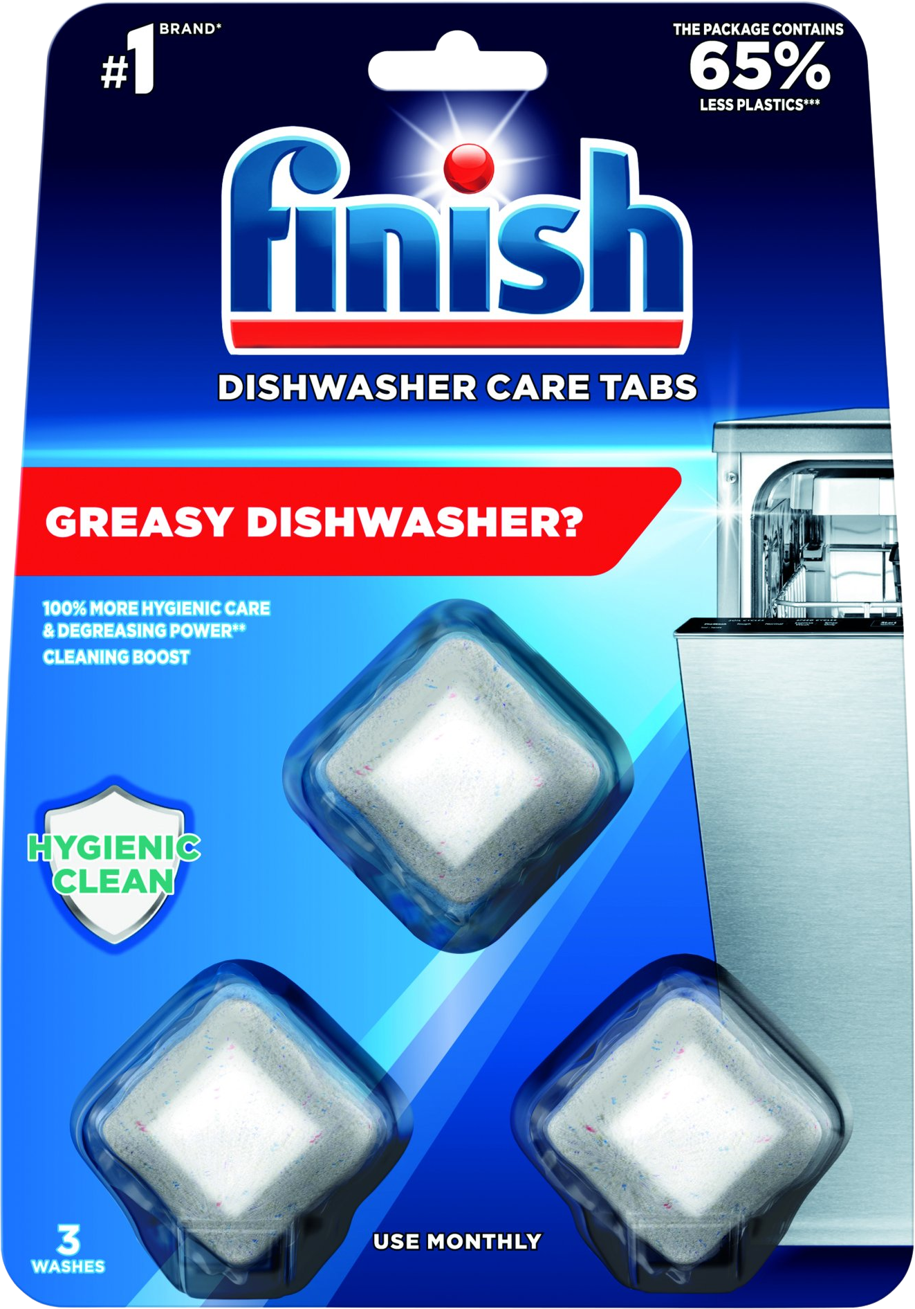 Finish Kapsle na čištění myčky 3 ks