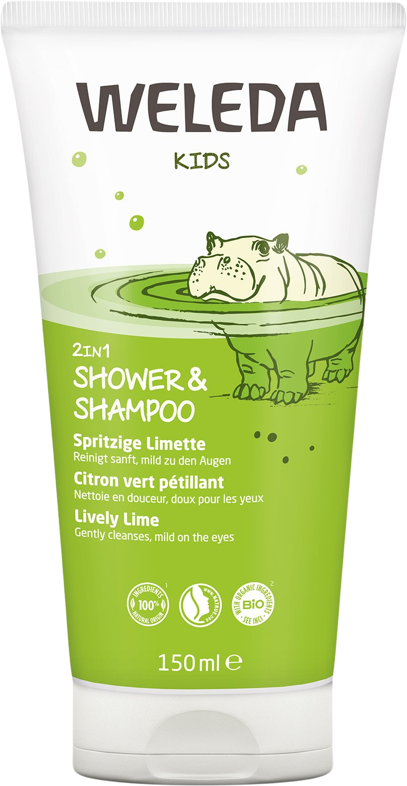 Weleda Sprchový krém a šampon 2v1 Veselá limetka 150 ml