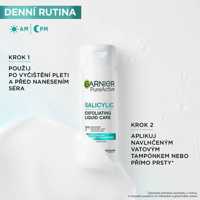 Garnier Pure active salicylic Exfoliační Esence 120 ml