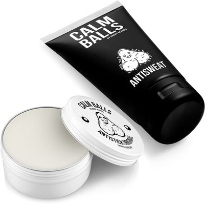Angry Beards Dárková sada komplexní péče o kule - Antistick + deodorant Antisweat + cestovní pytel
